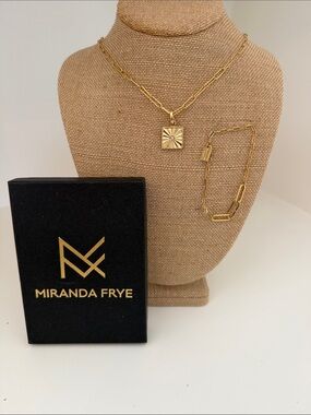 Gorgeous Miranda Frye Necklace with Charm and Bracelet